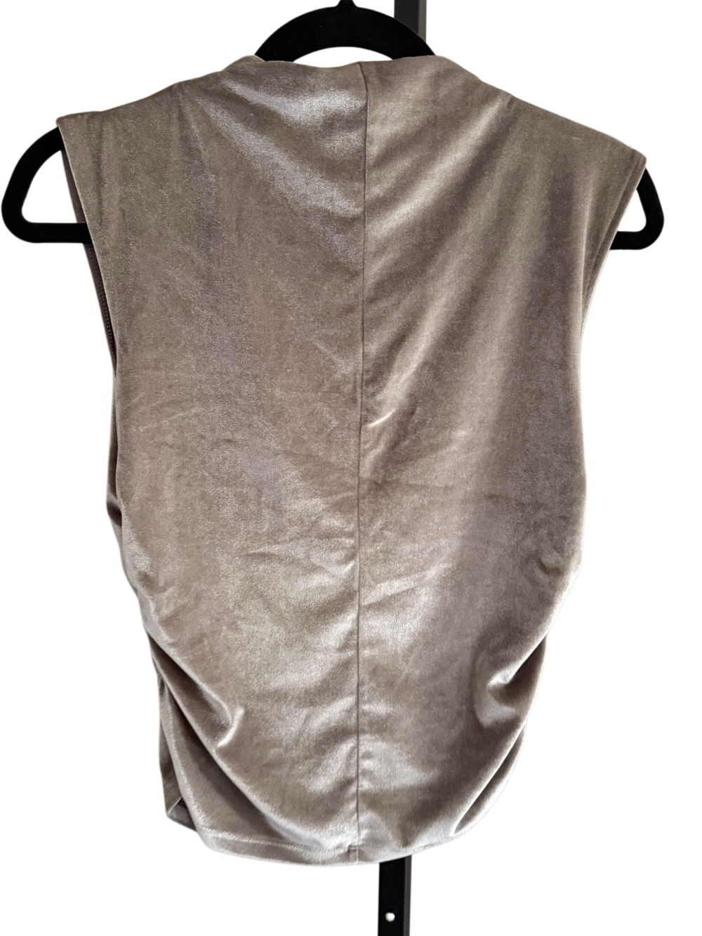 a new day Draped Mock Neck Size S Velvet Edgy Layer Y2K - Picture 3 of 8
